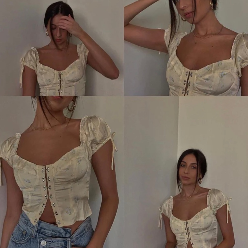 Allyson Top Yellow/ Princess Polly/ Size US 0